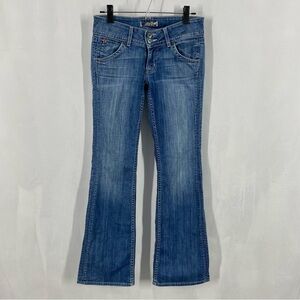 Y2K Vintage Hudson Jeans Low Rise Medium Wash Signature Boot Cut Women’s 26 Blue